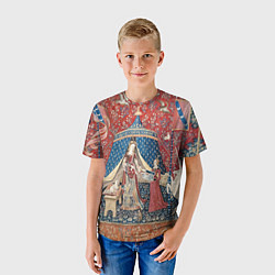 Футболка детская Гобелен из гостиной Гриффиндора, цвет: 3D-принт — фото 2
