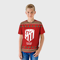 Футболка детская Atletico Madrid new year, цвет: 3D-принт — фото 2