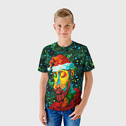 Футболка детская Ded Moroz: pop-art-brut-nouveau pointillism, цвет: 3D-принт — фото 2