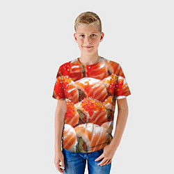 Футболка детская Ролл Филадельфия, цвет: 3D-принт — фото 2