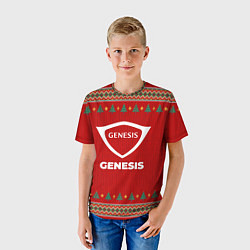 Футболка детская Genesis new year, цвет: 3D-принт — фото 2