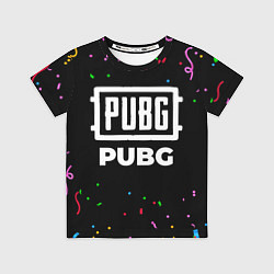 Футболка детская PUBG конфети, цвет: 3D-принт
