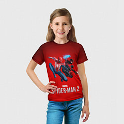 Футболка детская Два паука Marvel spider man 2, цвет: 3D-принт — фото 2
