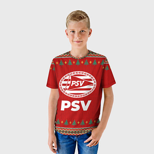 Детская футболка PSV new year / 3D-принт – фото 3