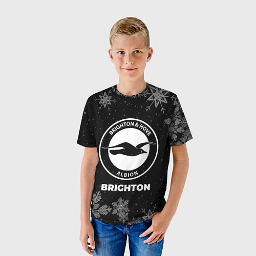 Детская футболка Снежный Brighton / 3D-принт – фото 3