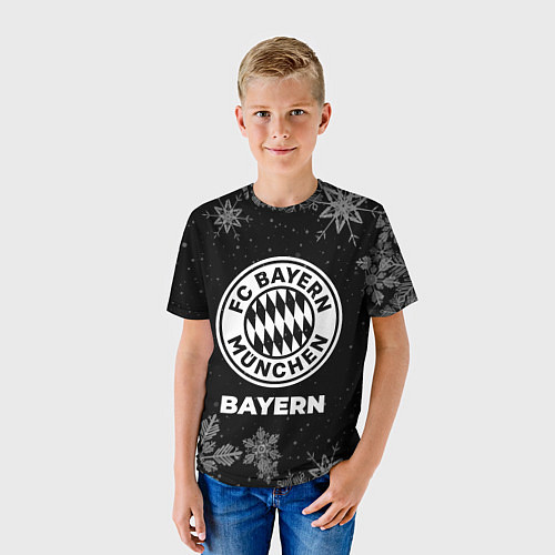 Детская футболка Снежный Bayern / 3D-принт – фото 3