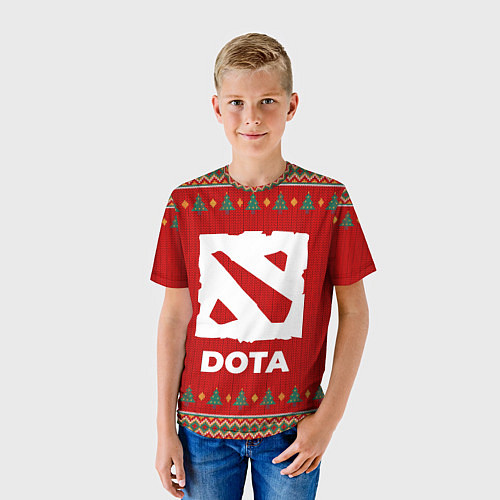 Детская футболка Dota new year / 3D-принт – фото 3