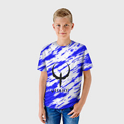 Футболка детская Quake огненные краски, цвет: 3D-принт — фото 2