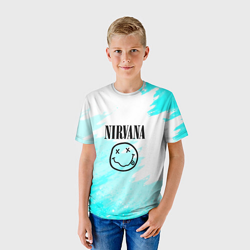 Детская футболка Nirvana rock music color / 3D-принт – фото 3