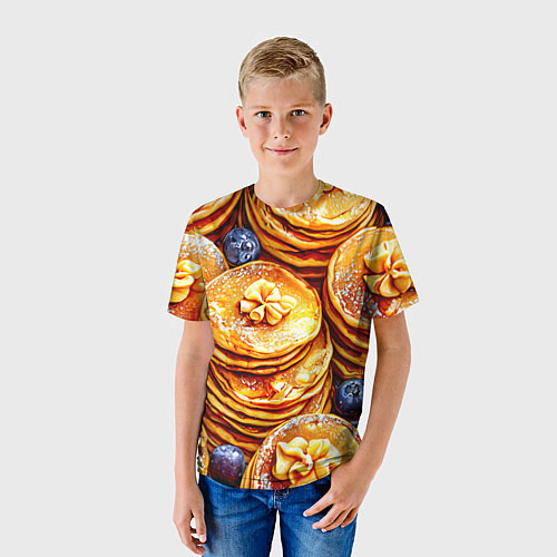 Детская футболка Блинчики / 3D-принт – фото 3