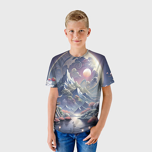 Детская футболка Япония - природа / 3D-принт – фото 3