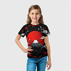 Футболка детская Японский вулкан, цвет: 3D-принт — фото 2