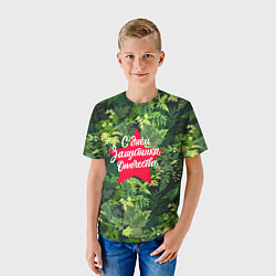 Футболка детская С Днём защитника Отечества - звезда, цвет: 3D-принт — фото 2