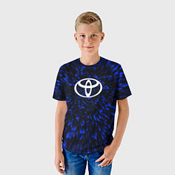 Футболка детская Toyota blue energy, цвет: 3D-принт — фото 2