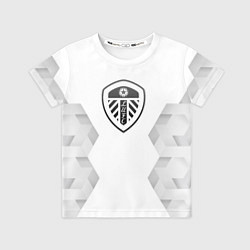 Футболка детская Leeds United white poly, цвет: 3D-принт