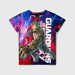 Футболка детская Guardians of the galaxy - Groot and Rocket, цвет: 3D-принт