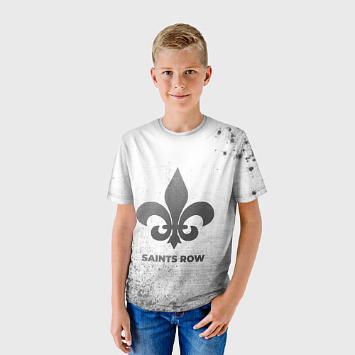 Детская футболка Saints Row - white gradient / 3D-принт – фото 3