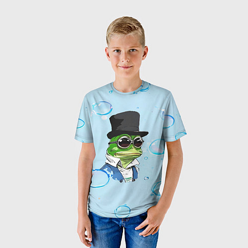Детская футболка Pepe в шляпе / 3D-принт – фото 3