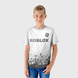 Футболка детская Roblox - white gradient посередине, цвет: 3D-принт — фото 2