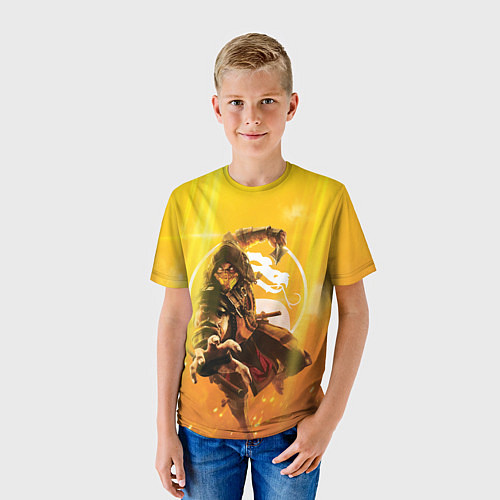 Детская футболка Скорпион - Mortal Kombat / 3D-принт – фото 3