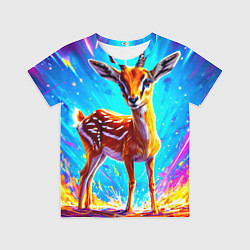 Футболка детская Газель малыш, цвет: 3D-принт