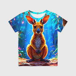 Футболка детская Кенгуру в джунглях, цвет: 3D-принт