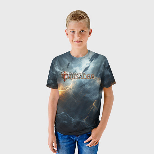 Детская футболка Stronghold сrusader крестовый гром / 3D-принт – фото 3