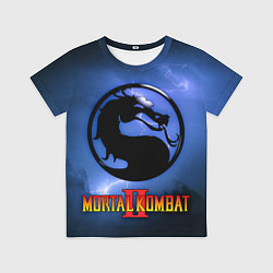 Футболка детская Мортал комбат 2 - логотип, цвет: 3D-принт