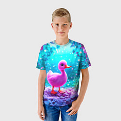 Футболка детская Утеночек, цвет: 3D-принт — фото 2