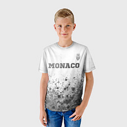 Футболка детская Monaco - white gradient посередине, цвет: 3D-принт — фото 2