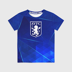 Футболка детская Aston Villa blue poly, цвет: 3D-принт