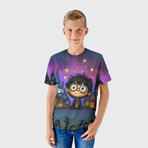 Детская футболка Гарри Поттер мультяшный / 3D-принт – фото 3