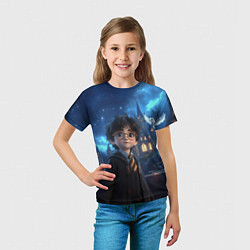 Футболка детская Гарри Поттер в галстуке, цвет: 3D-принт — фото 2