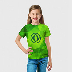 Футболка детская Dongfeng green poly, цвет: 3D-принт — фото 2