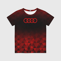 Футболка детская Audi red poly, цвет: 3D-принт