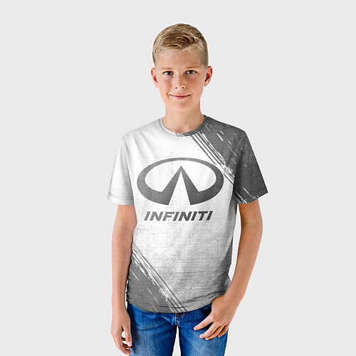 Детская футболка Infiniti - white gradient / 3D-принт – фото 3