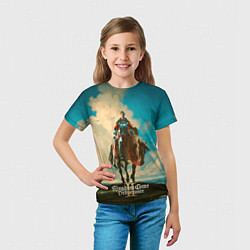 Футболка детская Идржих на коне Kingdom come deliverence 2, цвет: 3D-принт — фото 2