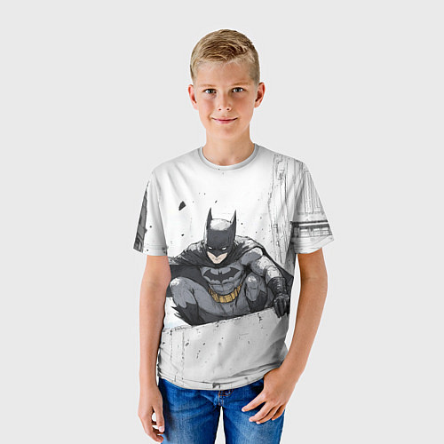 Детская футболка Бэтмен наблюдает сверху / 3D-принт – фото 3