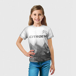 Футболка детская Citroen - white gradient посередине, цвет: 3D-принт — фото 2