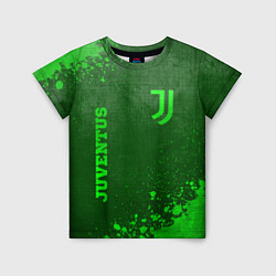 Футболка детская Juventus - green gradient вертикально, цвет: 3D-принт