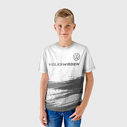 Футболка детская Volkswagen - white gradient посередине, цвет: 3D-принт — фото 2