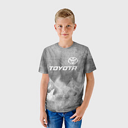 Футболка детская Toyota - grey gradient посередине, цвет: 3D-принт — фото 2