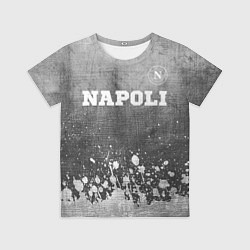 Футболка детская Napoli - grey gradient посередине, цвет: 3D-принт