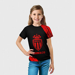 Футболка детская Monaco - red gradient, цвет: 3D-принт — фото 2
