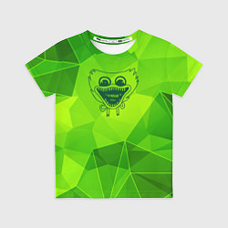 Футболка детская Poppy Playtime green poly, цвет: 3D-принт