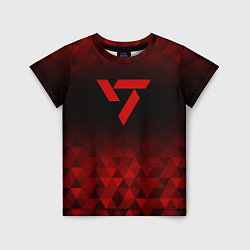 Футболка детская Seventeen red poly, цвет: 3D-принт