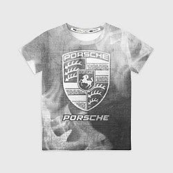 Футболка детская Porsche - grey gradient, цвет: 3D-принт