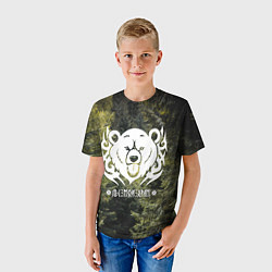 Футболка детская Лес мой храм - дух леса медведь Велес, цвет: 3D-принт — фото 2