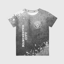 Футболка детская Manchester City - grey gradient вертикально, цвет: 3D-принт