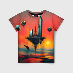 Футболка детская Абстракция в стиле сюрреализма, цвет: 3D-принт